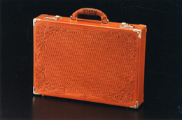 Attache case made in collaboration with premier saddle maker, Donn Leson