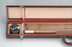 hard
                           frame case for Saracione reel and D.L. Whitehead rod